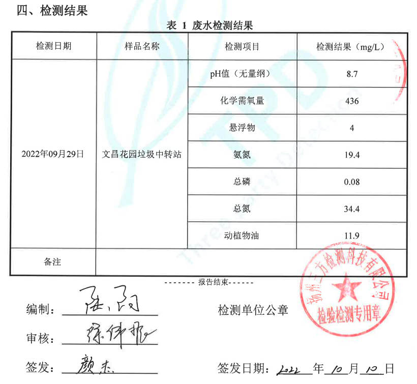 生活中轉站91九色视频导航滲濾液處理（文昌花園站）報告.png